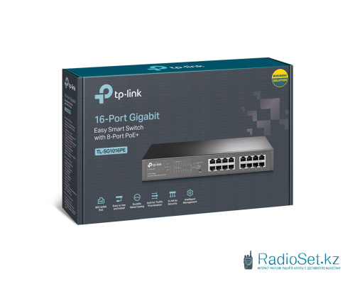 Коммутатор TP-Link TL-SG1016PE PoE+